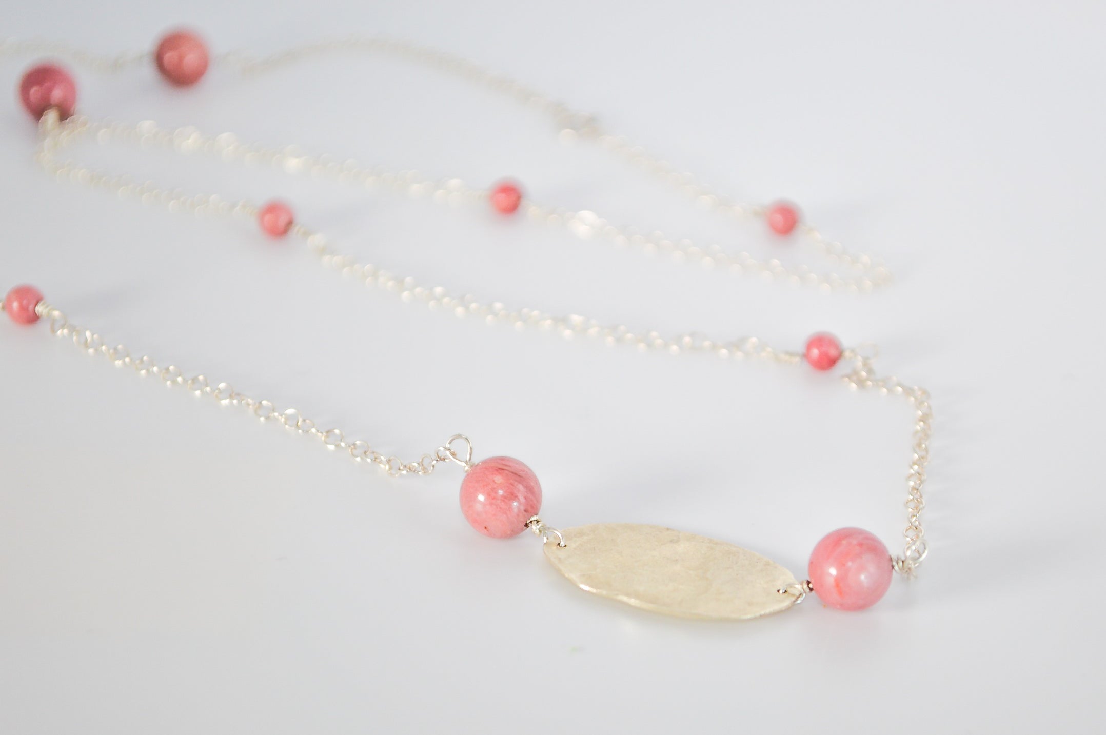 COLLANA RODONITE LUNGA