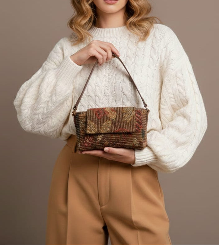 BORSA FIORI E VELLUTO